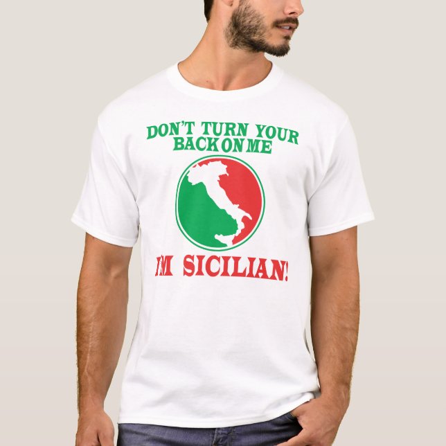 Camiseta No dé vuelta a su parte posterior en mí… Soy (Anverso)