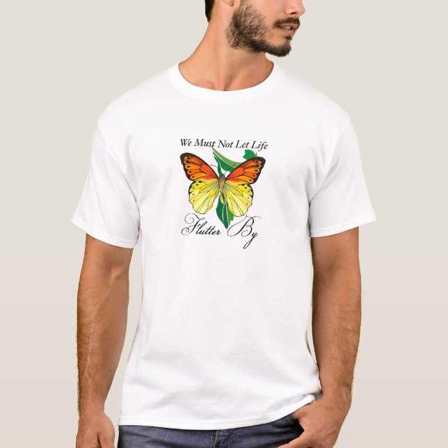 Camiseta No Debemos Dejar Que La Vida Fluya (Anverso)