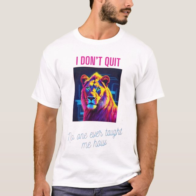 Camiseta NO DEBO ABANDONAR es una audaz declaración de impl (Anverso)