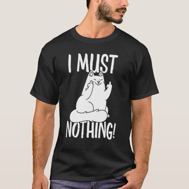 Camiseta ¡No Debo Nada! Gatos de gatos de gatos de pelo (Anverso)