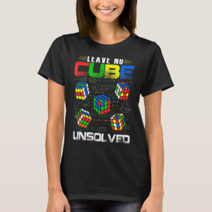 Camiseta No Dejar cubo sin resolver cómico cálculo de veloc