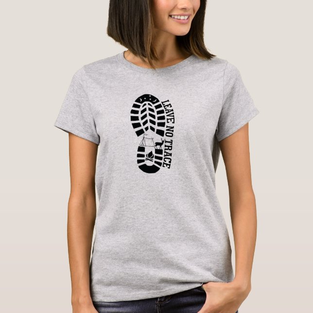 Camiseta No dejar rastro (Anverso)