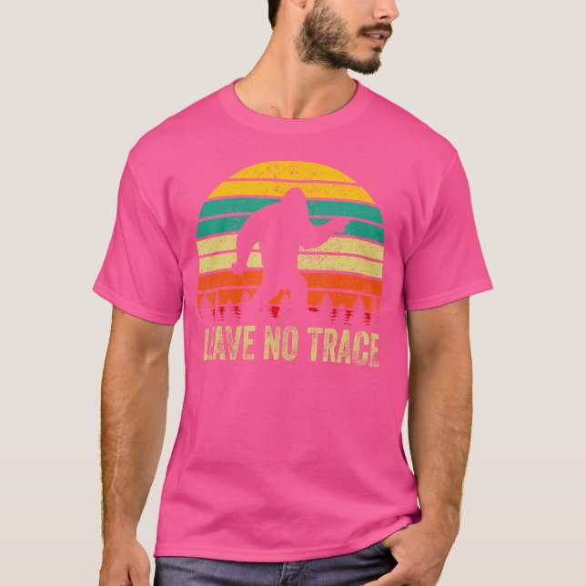 Camiseta No Dejar Rastros Caminando A Pie Grande (Anverso)