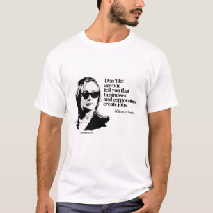 Camiseta No deje cualquier persona decirle - Hillary anti