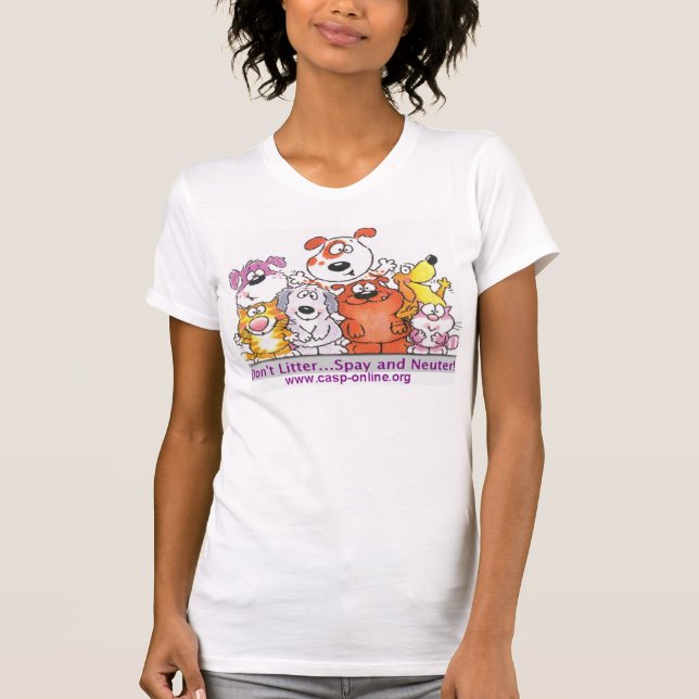 Camiseta No deje en desorden (Anverso)