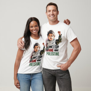 Camiseta No dejen de hablar de Palestina