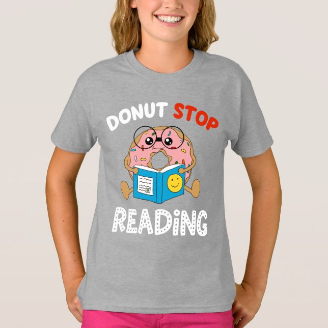 Camiseta No dejen de leer graciosos Chicas de lectores de l (Anverso)