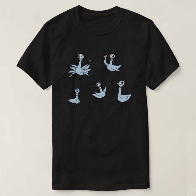 Camiseta No dejen que la paloma conduzca el autobús (Diseño del anverso)