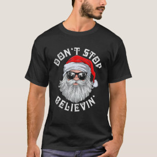 Camiseta No dejes de creer a Navidades de Santa Pajamas chi
