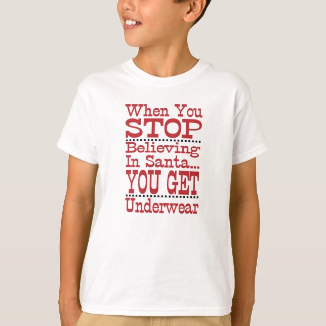 Camiseta No Dejes de Creer en Santa (Anverso)