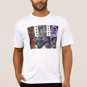 Camiseta NO DEJES DE DISPARAR negro tee