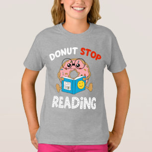 Camiseta No Dejes de Leer Libro Divertido Lectores Chicas