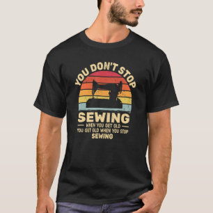 Camiseta No dejes de masticar, haz que la gente mayor retro