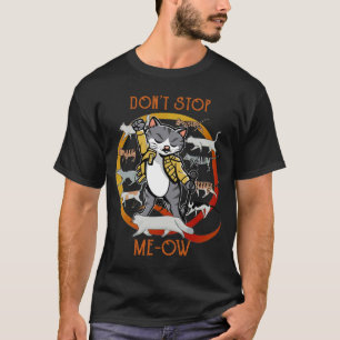 Camiseta No dejes de meow Freddie Purcurio, gato gracioso