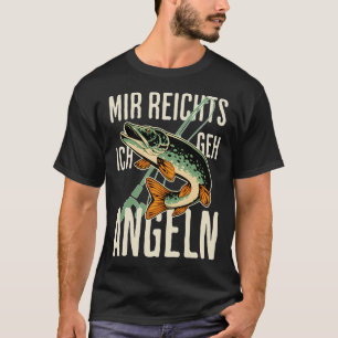 Camiseta No dejes de pescar. Diseño divertido de pesca de h