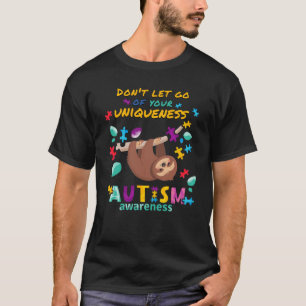 Camiseta No dejes ir tu apoyo a tu autismo único papá