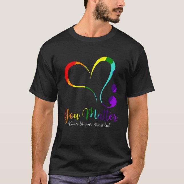Camiseta No dejes que tu historia termine con la salud ment (Anverso)
