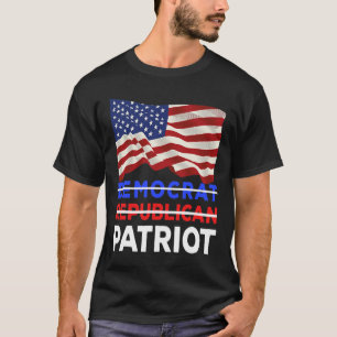 Camiseta No demócrata No republicano No un Rino - Patriota