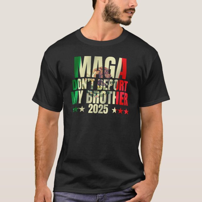 Camiseta No deporten a mi hermano MAGA no irá a ninguna par (Anverso)