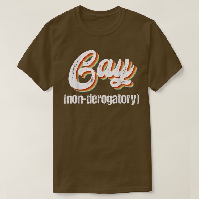 Camiseta No derogatorio gay (Diseño del anverso)