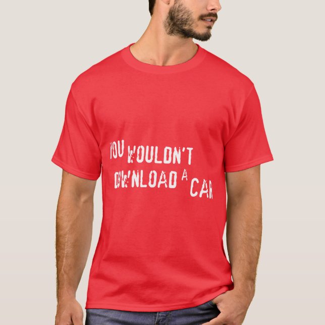 CAMISETA NO DESCARGARÍAS UN COCHE (Anverso)