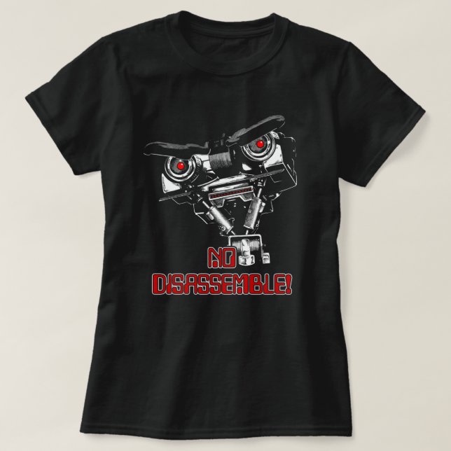 Camiseta No desensamblar Johnny Cinco (Diseño del anverso)