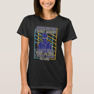 Camiseta No detengo   retro Hombres Proyecto de Construcció