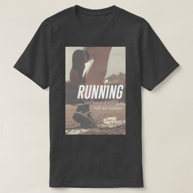 Camiseta No Diet Just Running Runners Design (Diseño del anverso)