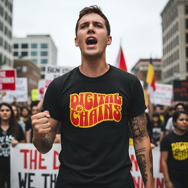 Camiseta No Digital Chains - Freedom & Privacy (Subido por el creador)