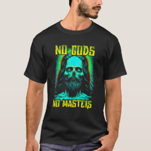Camiseta No Dioses No Amos Zombie Jesús Punk Gótico Grunge