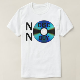 Camiseta No Disco No Compra (Texto Negro)