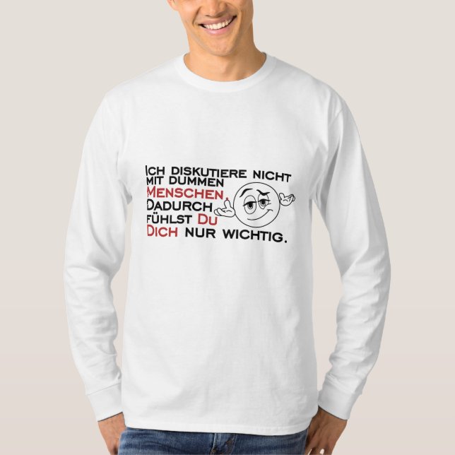 Camiseta No discuto con gente estúpida (Anverso)