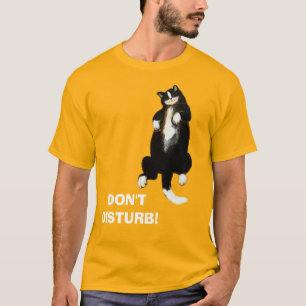 Camiseta NO DISTURBE, T-Shirt, gato dormido