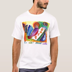Camiseta No. doblado 1-08 de la abstracción