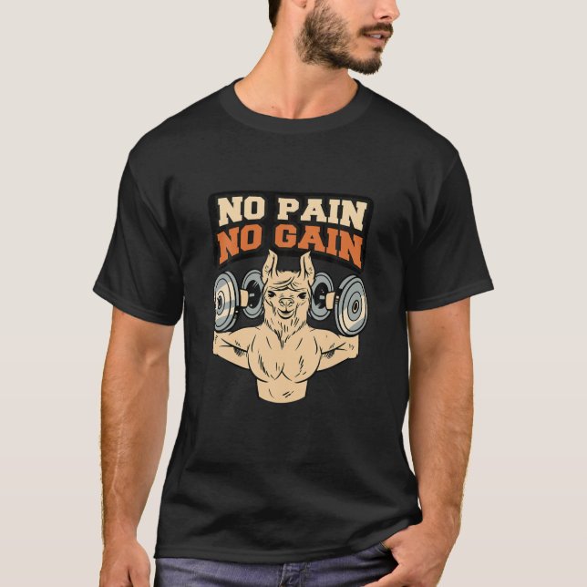 Camiseta No Dolor Ni Gimnasio Músculos Bodybuilding (Anverso)