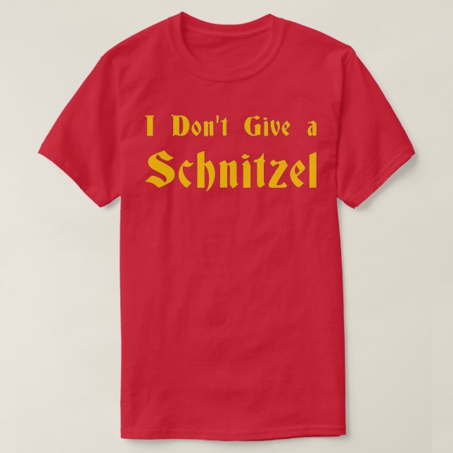 Camiseta No doy un Schnitzel - 1 (Diseño del anverso)