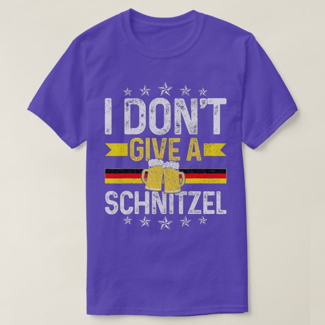 Camiseta No doy un Schnitzel Oktoberfest Bandera Alemana F (Diseño del anverso)