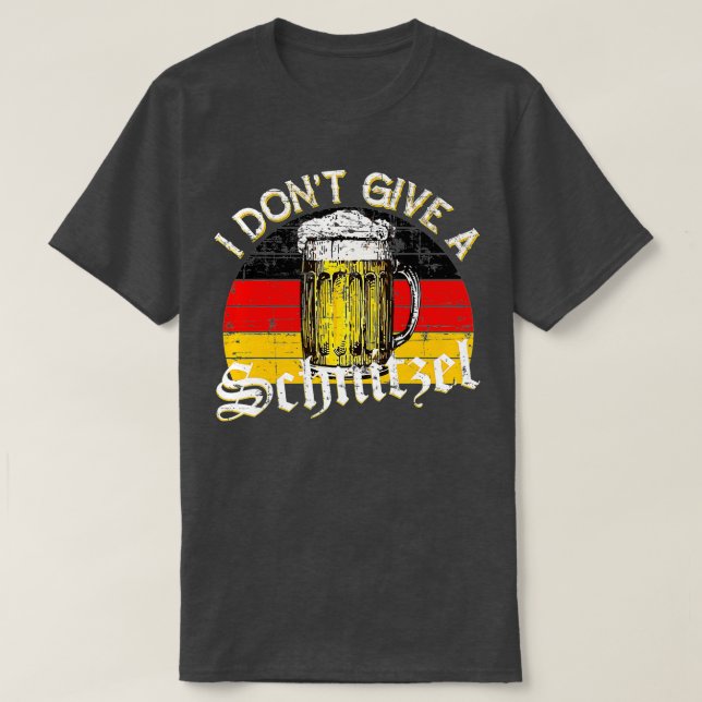 Camiseta No doy una bandera de Alemania a Schnitzel Oktober (Diseño del anverso)