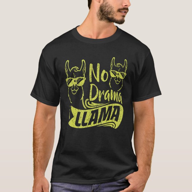 Camiseta No Drama Llama For Men Women Kids  Animal  3 (Anverso)