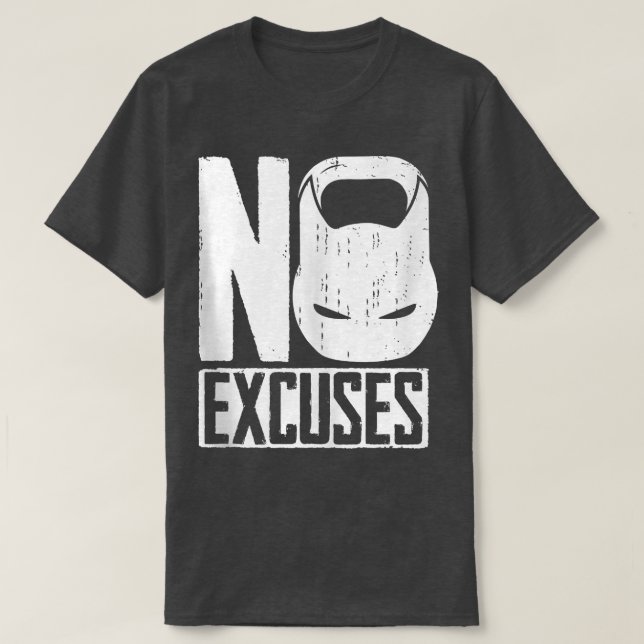 Camiseta No Ecuses Kettlebell (Diseño del anverso)
