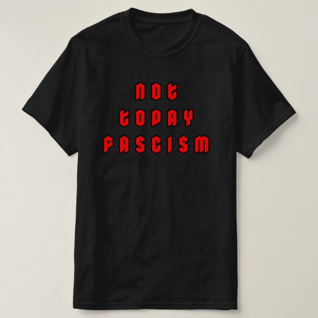 Camiseta No el fascismo de hoy (Diseño del anverso)