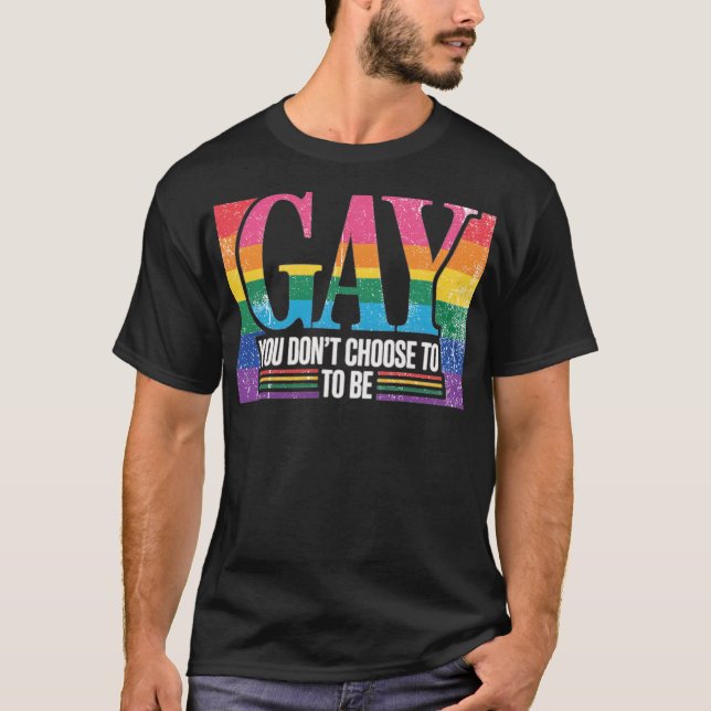 CAMISETA NO ELEGES SER GAY (Anverso)