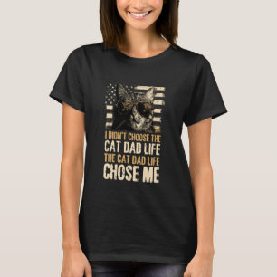 Camiseta No Elegí La Vida De Papá Gato La Vida De Gato Elig
