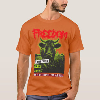 Camiseta No elijas abusar de la crueldad libre de animales