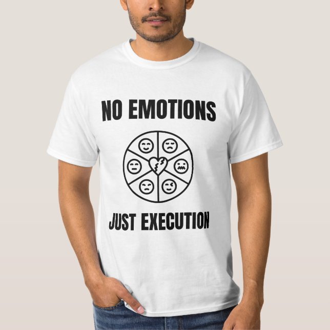 Camiseta No Emotions Trading Mindset Quote (Anverso)