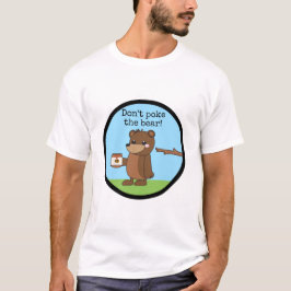 Camiseta "No empuje miel soñolienta del oso w del kawaii