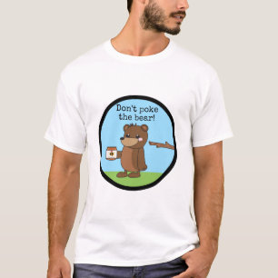 Camiseta "No empuje miel soñolienta del oso w del kawaii