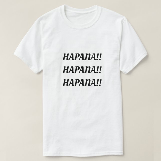 Camiseta no en swahili (Hapana) (Diseño del anverso)
