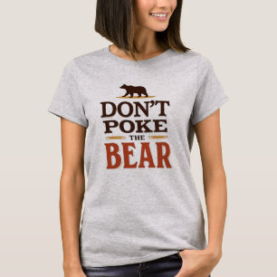 Camiseta No enganche la tipografía Minimalista del oso