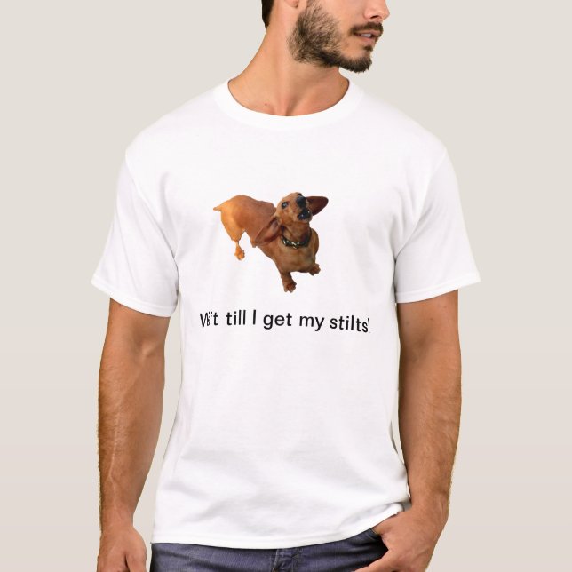 Camiseta No ensucie con el Dachshund (Anverso)